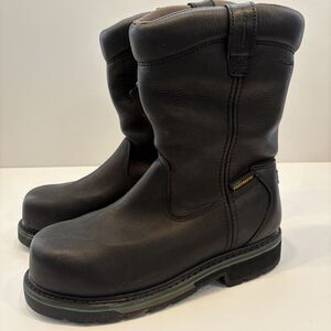 Hytest Safety Work Boots Wellington Black Composite Toe NEW Old Stock Sz 7.5 D‎